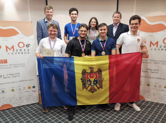 Medalii de argint, medalii de bronz și mențiune de onoare pentru Republica Moldova în cadrul Olimpiadei Balcanice la Matematică